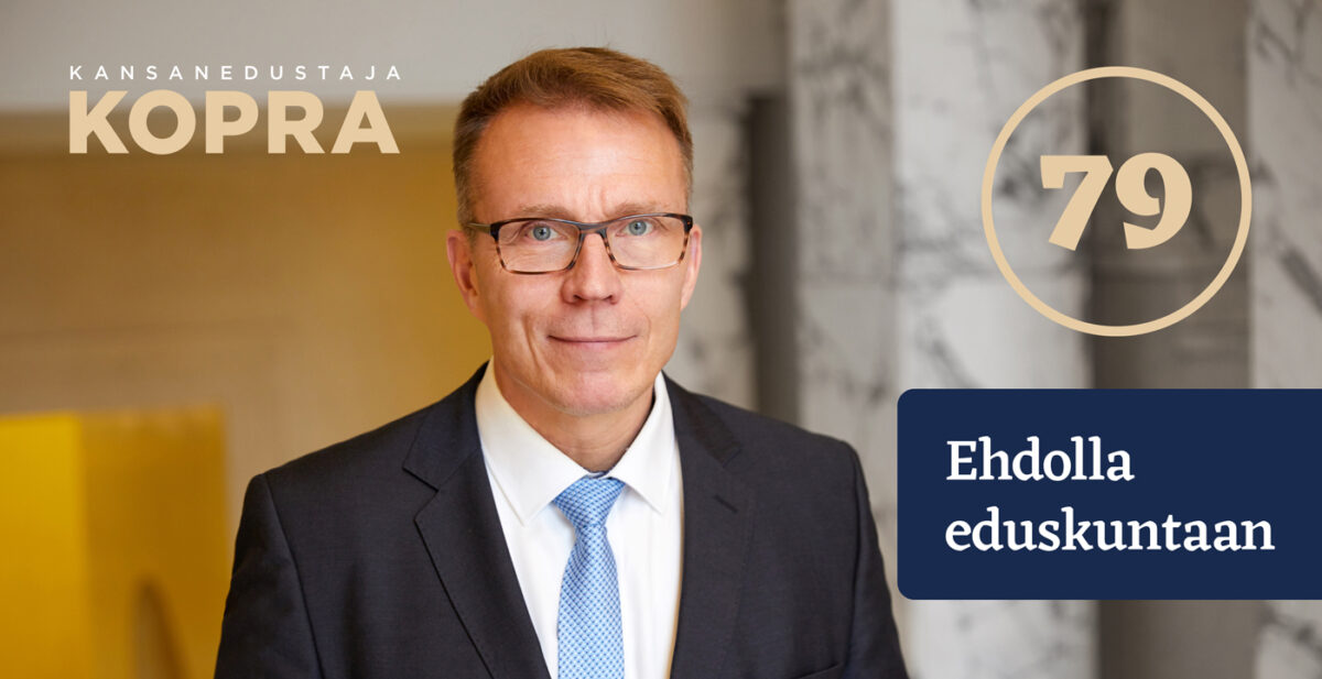 Eduskuntavaalit 2023 | Jukka Kopra | Kokoomus | Kaakkois-Suomi